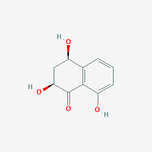 molecular formula C10H10O4 B12735470 2,4,8-Trihydroxy-1-tetralone, cis-(+)- CAS No. 524002-48-0