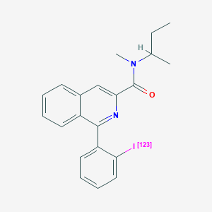 molecular formula C21H21IN2O B12735620 N-butan-2-yl-1-(2-(123I)iodanylphenyl)-N-methylisoquinoline-3-carboxamide CAS No. 175236-01-8