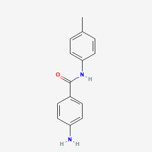 molecular formula C14H14N2O B1273568 4-amino-N-(4-methylphenyl)benzamide CAS No. 955-96-4