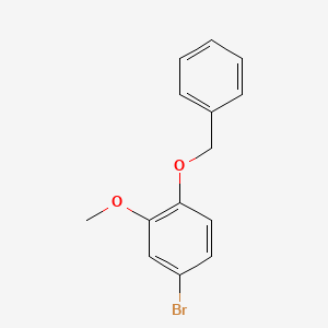molecular formula C14H13BrO2 B1273575 1-(Benzyloxy)-4-bromo-2-methoxybenzene CAS No. 63057-72-7