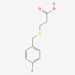 molecular formula C10H11FO2S B1273577 3-[(4-氟苄基)硫]丙酸 CAS No. 23912-15-4