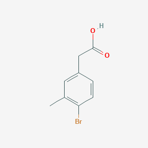molecular formula C9H9BrO2 B1273578 2-(4-溴-3-甲基苯基)乙酸 CAS No. 215949-57-8