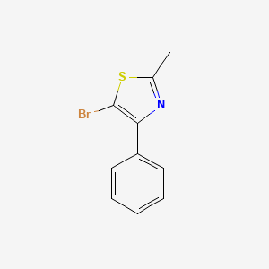 molecular formula C10H8BrNS B1273581 5-溴-2-甲基-4-苯基-1,3-噻唑 CAS No. 78502-81-5