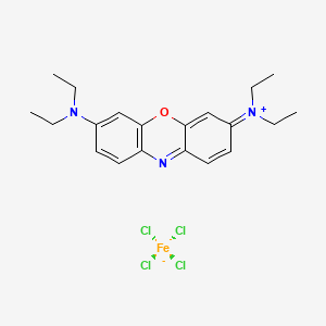 [7-(diethylamino)phenoxazin-3-ylidene]-diethylazanium;tetrachloroiron(1-)