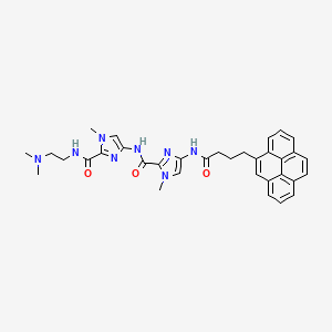 N-(2-(((2-(Dimethylamino)ethyl)amino)carbonyl)-1-methyl-1H-imidazol-4-yl)-1-methyl-4-((1-oxo-4-(4-pyrenyl)butyl)amino)-1H-imidazole-2-carboxamide