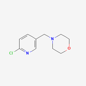 molecular formula C10H13ClN2O B1273586 4-[(6-Chloropyridin-3-yl)methyl]morpholine CAS No. 311774-34-2