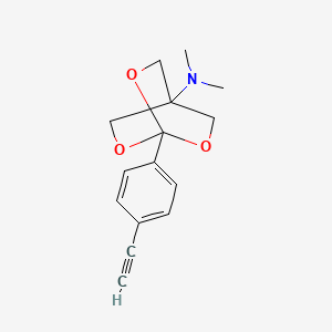 N,N-Dimethyl-1-(4-ethynylphenyl)-2,6,7-trioxabicyclo(2.2.2)octan-4-amine