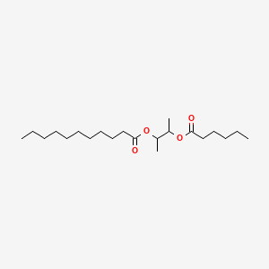 1-Methyl-2-((1-oxohexyl)oxy)propyl undecanoate