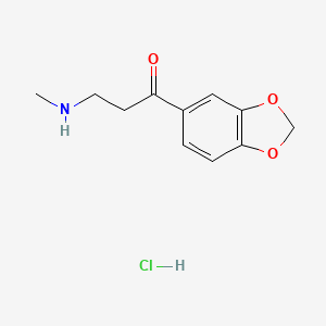 1-Propanone, 1-(1,3-benzodioxol-5-yl)-3-(methylamino)-, hydrochloride