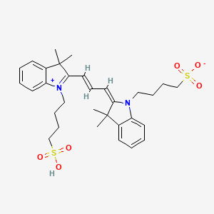 molecular formula C31H40N2O6S2 B12735933 Indomonocarbocyanine CAS No. 50354-01-3