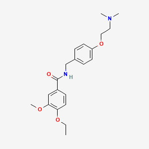 Benzamide, N-((4-(2-(dimethylamino)ethoxy)phenyl)methyl)-4-ethoxy-3-methoxy-