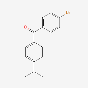 molecular formula C16H15BrO B1273609 4-溴-4'-异丙基苯甲酮 CAS No. 91404-24-9