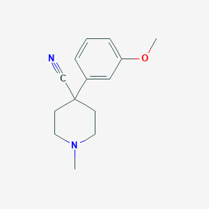 molecular formula C14H18N2O B127361 4-(3-Methoxyphenyl)-1-methylpiperidine-4-carbonitrile CAS No. 5460-79-7