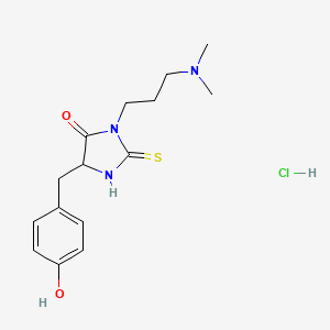 3-(3-(Dimethylamino)propyl)-5-(p-hydroxyphenyl)-2-thiohydantoin hydrochloride