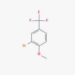 molecular formula C8H6BrF3O B1273612 2-Bromo-1-methoxy-4-(trifluoromethyl)benzene CAS No. 402-10-8