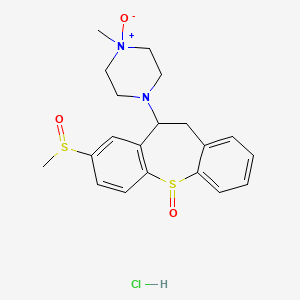 5-(4-methyl-4-oxidopiperazin-4-ium-1-yl)-3-methylsulfinyl-5,6-dihydrobenzo[b][1]benzothiepine 11-oxide;hydrochloride