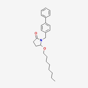 (+-)-1-((1,1'-Biphenyl)-4-ylmethyl)-5-(octyloxy)-2-pyrrolidinone