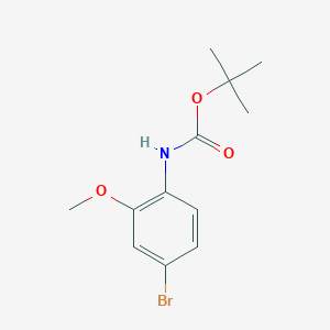molecular formula C12H16BrNO3 B1273613 4-Bromo-2-methoxy-N-Boc-aniline CAS No. 262433-01-2