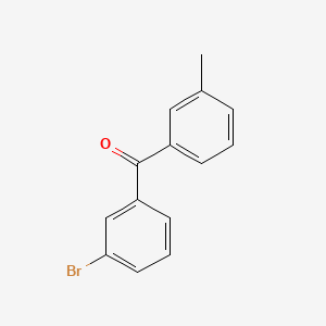 molecular formula C14H11BrO B1273616 3-溴-3'-甲基二苯甲酮 CAS No. 844879-24-9