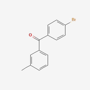 molecular formula C14H11BrO B1273617 4-溴-3'-甲基苯甲酮 CAS No. 27428-61-1