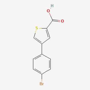 molecular formula C11H7BrO2S B1273626 4-(4-溴苯基)噻吩-2-羧酸 CAS No. 26145-14-2