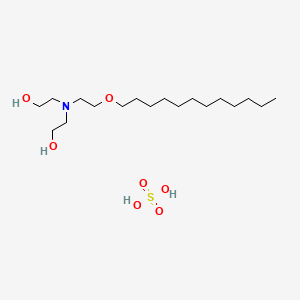 molecular formula C18H41NO7S B12736291 Triethanolamine lauryl ether sulfate CAS No. 27028-82-6