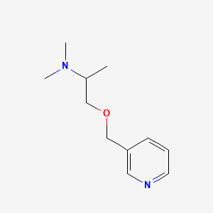 molecular formula C11H18N2O B12736368 3-((2-(Dimethylamino)propoxy)methyl)pyridine CAS No. 102206-61-1