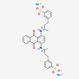 Disodium 3,3'-((9,10-dihydro-9,10-dioxo-1,4-anthrylene)bis(imino(3-methylpropane-1,3-diyl)))bis(benzenesulphonate)