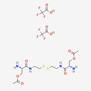 N,N'-Bis(O-acetylserinyl)cystamine bis(trifluoroacetate)