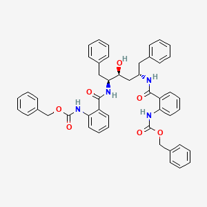 benzyl N-[2-[[(1S,2S,4S)-1-benzyl-4-[[2-(benzyloxycarbonylamino)benzoyl]amino]-2-hydroxy-5-phenyl-pentyl]carbamoyl]phenyl]carbamate