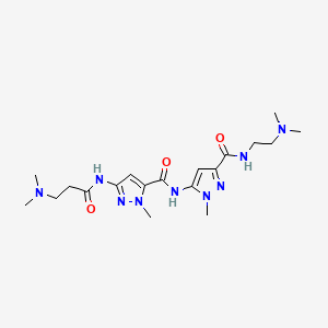 N-(2'-Dimethylaminoethyl)-5-(3-((3''-dimethylaminopropionyl)-amino)-1-methylpyrazol-5-yl-carbonylamino)-1-methylpyrazole-3-carboxamide