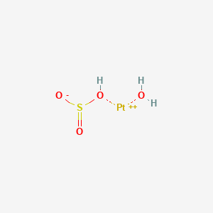 molecular formula H3O4PtS+ B12736602 Hydroxysulfitoplatinum(II) CAS No. 75559-09-0