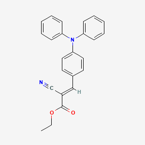 molecular formula C24H20N2O2 B12736651 Ethyl p-(diphenylamino)benzylidinecyanoacetate CAS No. 42481-45-8