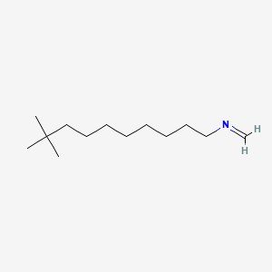 molecular formula C13H27N B12736662 N-(9,9-dimethyldecyl)methanimine 