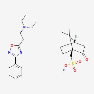 molecular formula C24H35N3O5S B12736732 Oxolamine camsilate CAS No. 32601-57-3