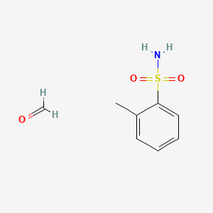 molecular formula C8H11NO3S B12736800 2-Methylbenzenesulfonamide formaldehyde CAS No. 1336-63-6