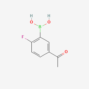 molecular formula C8H8BFO3 B1273695 5-乙酰基-2-氟苯硼酸 CAS No. 870777-29-0