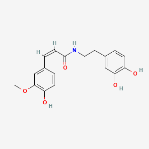 molecular formula C18H19NO5 B12737077 cis-Feruloyldopamine CAS No. 552272-37-4