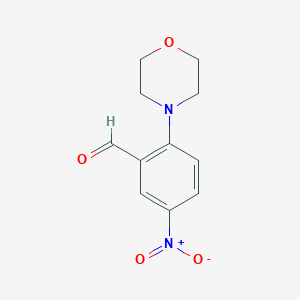 molecular formula C11H12N2O4 B1273712 2-吗啉基-5-硝基苯甲醛 CAS No. 30742-62-2