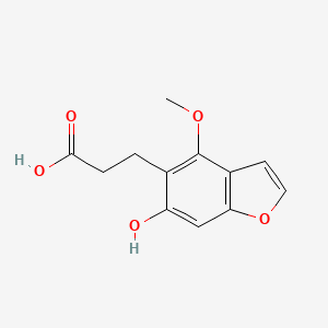 molecular formula C12H12O5 B12737137 5-Methoxypsoralen metabolite X CAS No. 1234359-06-8