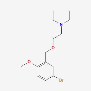 molecular formula C14H22BrNO2 B12737172 Triethylamine, 2-(5-bromo-2-methoxybenzyloxy)- CAS No. 109410-00-6