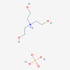 molecular formula C6H18NO7P B12737174 Tris(2-hydroxyethyl)ammonium dihydrogen phosphate CAS No. 94095-44-0