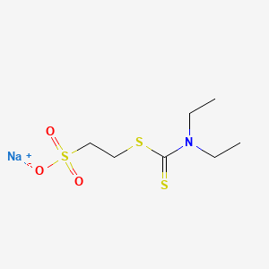 Sodium 2-(((diethylamino)thioxomethyl)thio)ethanesulphonate