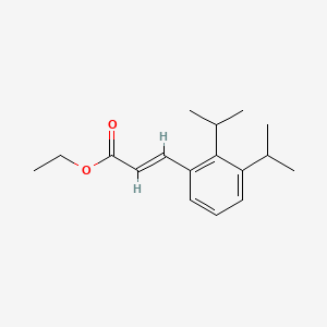 molecular formula C17H24O2 B12737247 Ethyl 2,3-diisopropylcinnamate CAS No. 137886-46-5