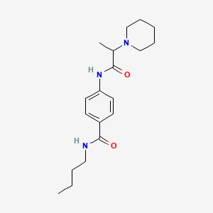 4'-(Butylcarbamoyl)-alpha-methyl-1-piperidineacetanilide