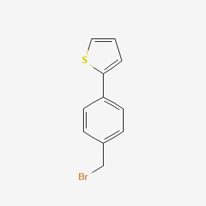 molecular formula C11H9BrS B1273725 2-[4-(溴甲基)苯基]噻吩 CAS No. 81443-46-1