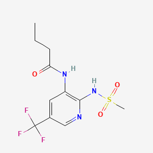 Butanamide, N-(2-((methylsulfonyl)amino)-5-(trifluoromethyl)-3-pyridinyl)-