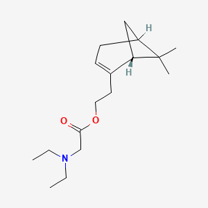 (1R)-N,N-Diethylglycine 2-(6,6-dimethylbicyclo(3.1.1)hept-2-en-2-yl)ethyl ester