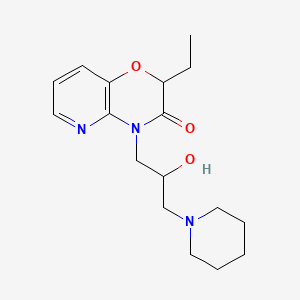 2-Ethyl-4-(2-hydroxy-3-(1-piperidinyl)propyl)-2H-pyrido(3,2-b)-1,4-oxazin-3(4H)-one