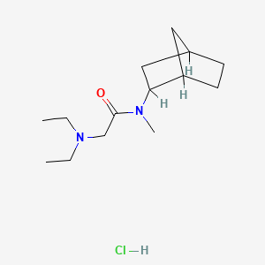 2-(Diethylamino)-N-methyl-N-(2-norbornanyl)acetamide hydrochloride